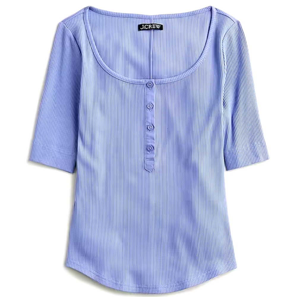 J crew vintage rib henley t-shirt